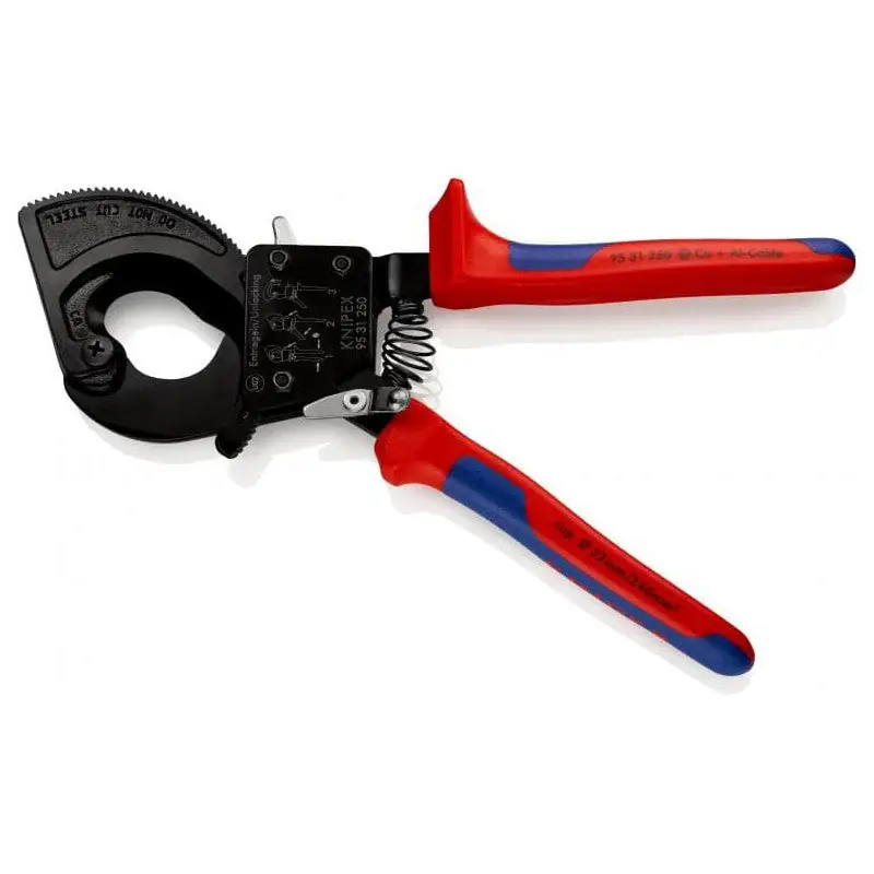 Seulement Aujourd&rsquo;hui Coupe-câbles à cliquet KNIPEX 95 31 250 250mm 32mm/240mm²