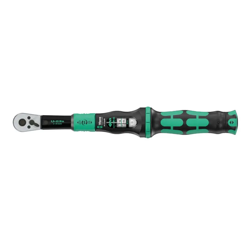 Clé dynamométrique Click-Torque Lock A 5, 1/4" x 2.5-25 Nm - WERA - 05075690001 Paiement Sécurisé