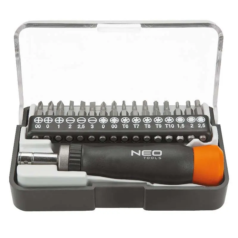 Tournevis de précision + embouts NEO TOOLS 04-228 Haute Qualité