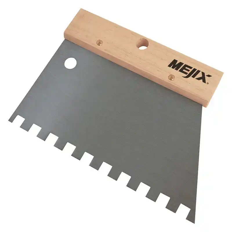Peigne à colle manche bois MEJIX 180240 – 185 mm U 9×9 Prix Cassé