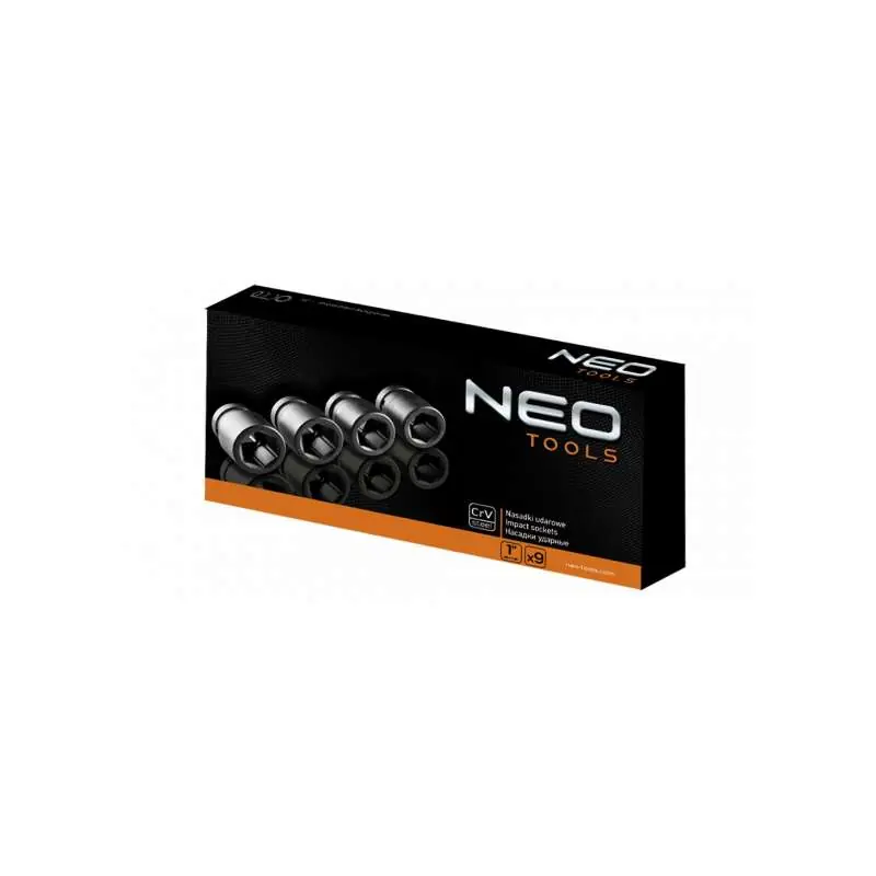 Soldes Jeu de 9 douilles à chocs 1 POUCE 27-50mm NEO TOOLS 12-105