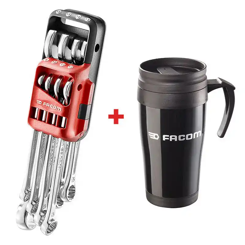 Commande En Gros Jeu de 8 clés mixtes sur étui portatif FACOM 440.JP8MPF + Le mug offert