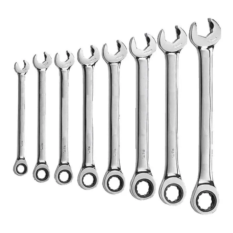 Bon Marché Jeu de 8 clés mixtes à serrage rapide et à cliquet MAKITA B-65523