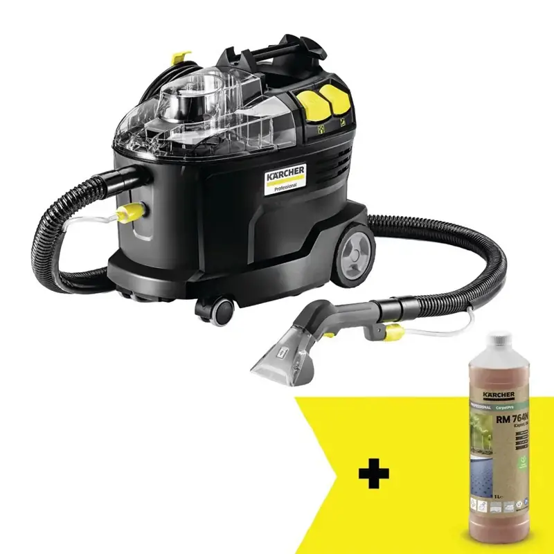 Prix Choc Injecteur-extracteur Puzzi 8/1 KARCHER (Go!Further) – 1.100-249.0 – en noir avec 44 % de plastique recyclé