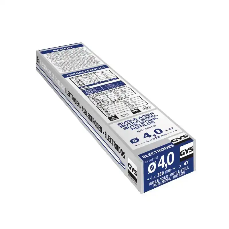 Retour Gratuit Lot de 155 électrodes rutile acier GYS 085121 – Demi-étui – Ø2mm