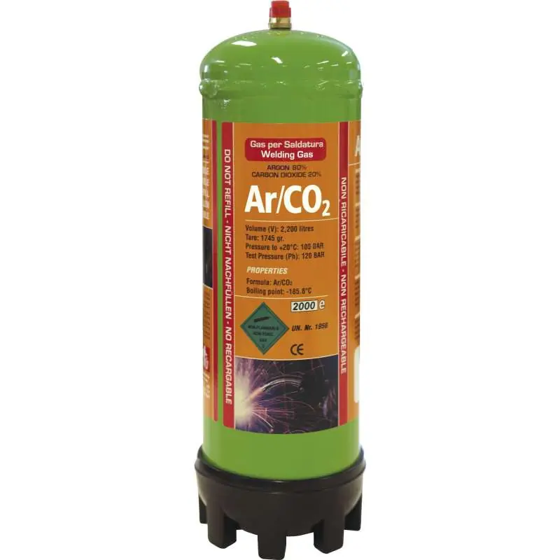 Bouteille de gaz jetable ARGON / C02 2,2 litres GYS 043671 Soldes
