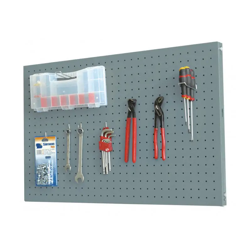Remise Panneau percé 1200x600mm – SIMONRACK – PANELCLICK – 22 crochets et 8 accessoires