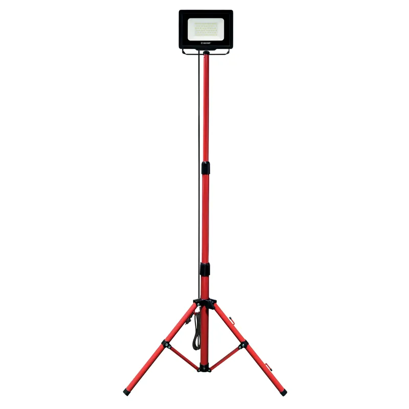 WAINGRO + TRÉPIED Projecteur LED SMD 50W IP65, noir 4000K avec trépied et câble 3m – VELAMP – IS746NG Dernière Chance