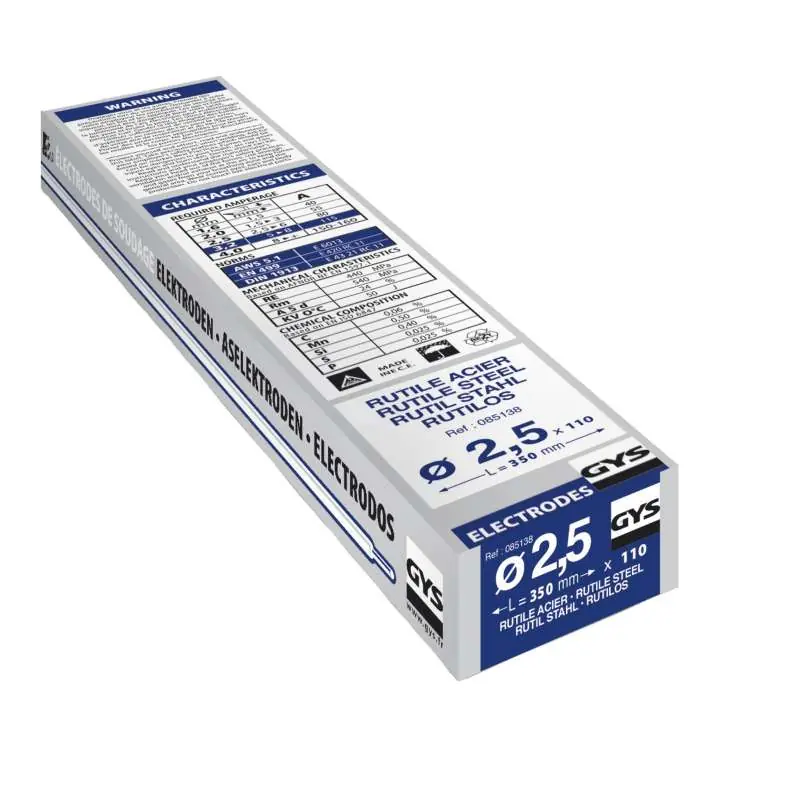Dernière Chance 110 Électrodes rutiles acier Ø 2.5 mm GYS 085138