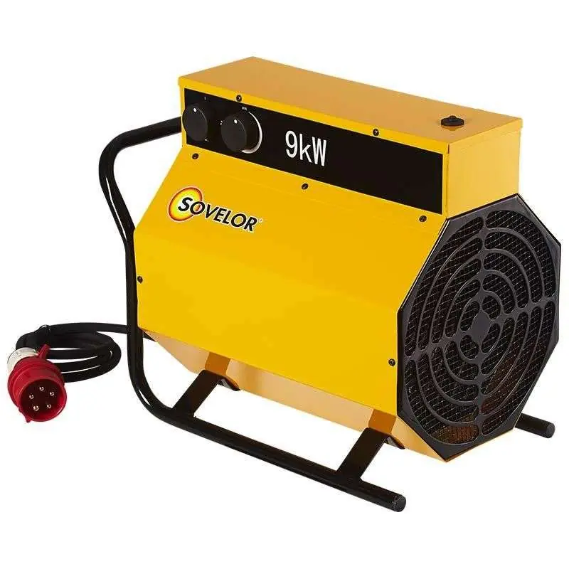 Certifié Chauffage mobile électrique SOVELOR C9 9000W triphasé