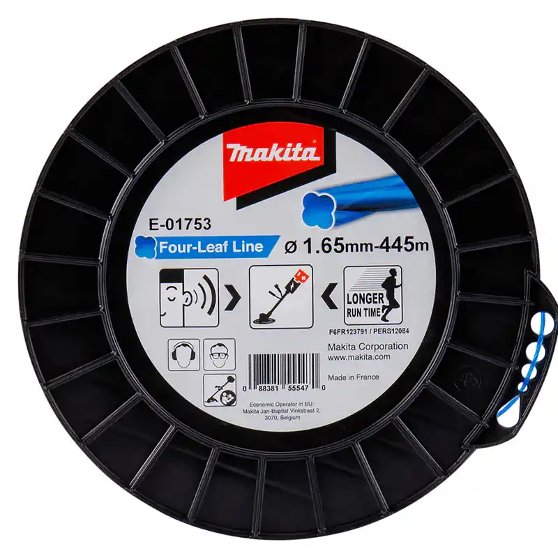 Commander Vite Fil nylon Trèfle torsadé MAKITA E-01753 1,65mm x 445m