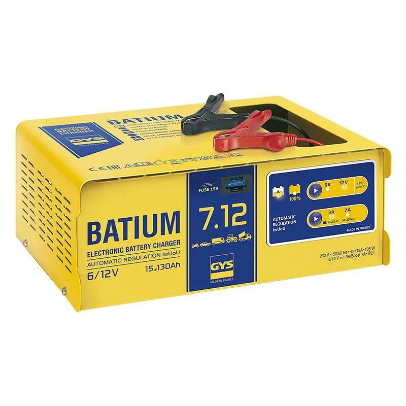 Chargeur de batterie automatique Batium 7/12 GYS 024496 Top Vente