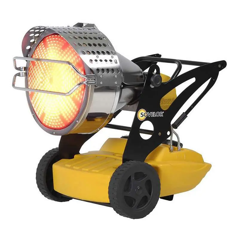 Chauffage radiant mobile à combustion directe SOVELOR XL9SR 160W 230V/50Hz Prix Choc