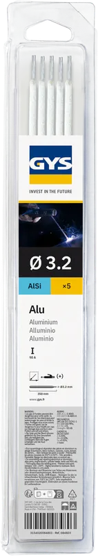 5 électrodes en alu GYS 084803 Ø3,2 – BLISTER Meilleur Prix