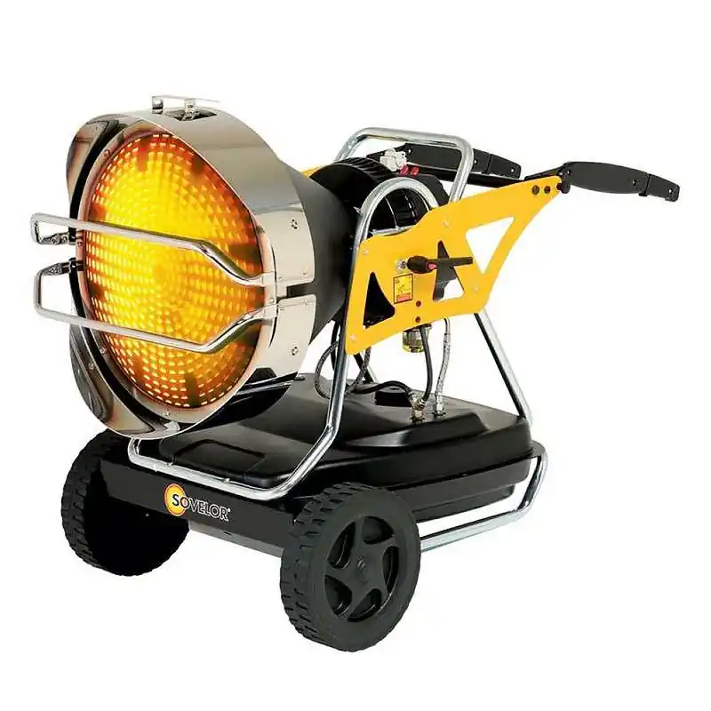 Chauffage radiant mobile à combustion directe SOVELOR XL91 190W 230V/50Hz Certifié