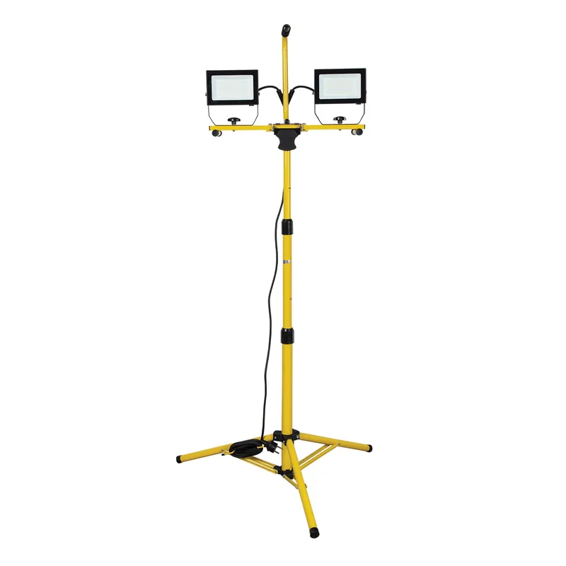 Projecteur LED 2x50W avec trépied et câble 3m H05RN-F 3G1.0mm3 – VELAMP – ST748NG Jusqu&rsquo;à Épuisement Des Stocks