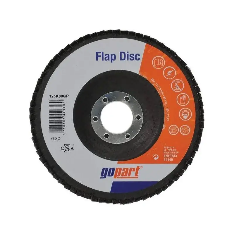 Promotion Saisonnière Disque abrasif à lamelles 125mm GOPART 125K80GP