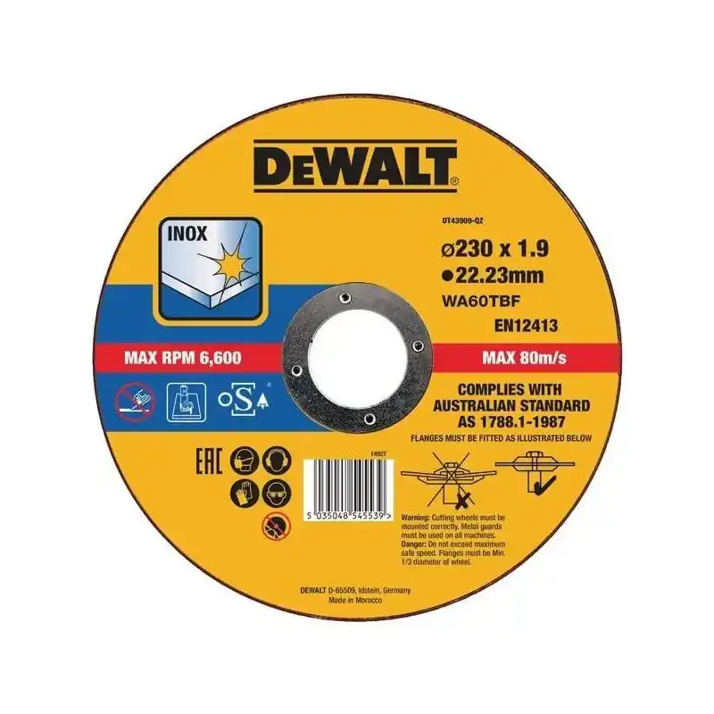 Commander Vite Disque à tronçonner DEWALT DT43909QZ