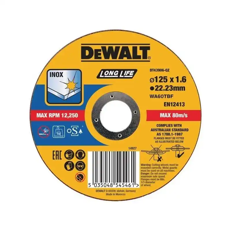 Remise Disque à tronçonner DEWALT DT43906QZ