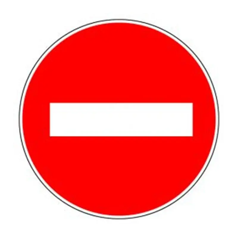 Panneau Sens interdit - Ø30cm - ISO 7001 Acheter Direct
