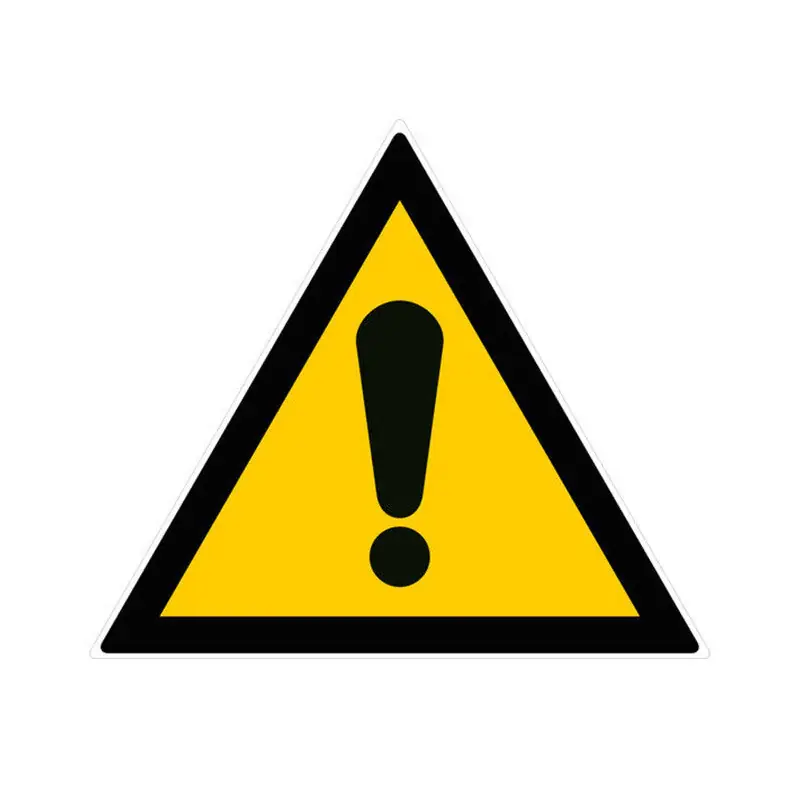 Pas Cher Panneau côté 300mm PSC choc rigide danger général norme ISO 7001