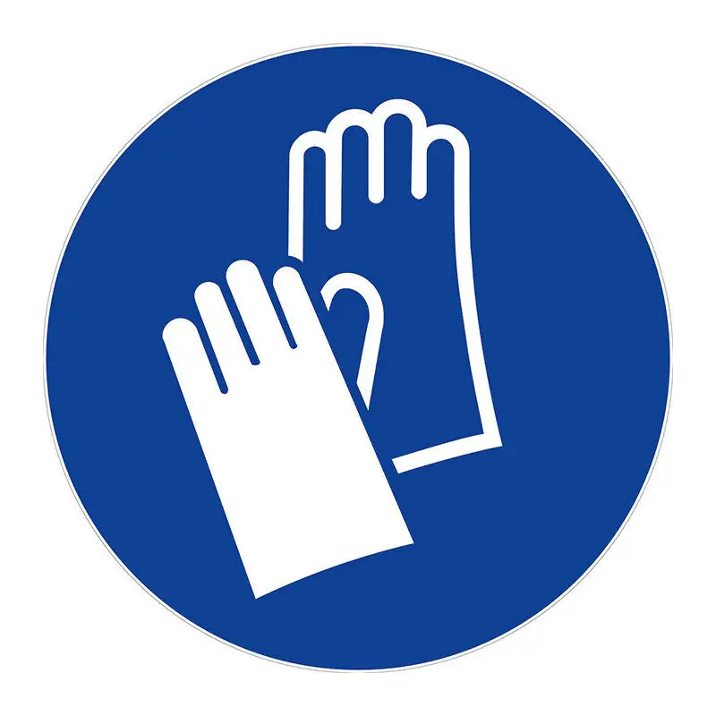 LOT DE 5 DISQUES Ø30 PORT DES GANTS DE SECURITE OBLIGATOIRE ISO 7001 Achat Immédiat