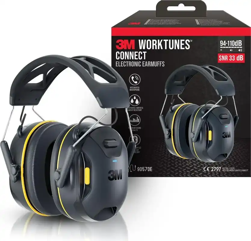 Casque de protection auditive Bluetooth WorkTunes Connect – 3M – 90570BT Satisfait Ou Remboursé