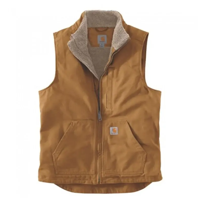 Prix Choc Veste sans manche WASHED DUCK LINED Marron CARHARTT 104277