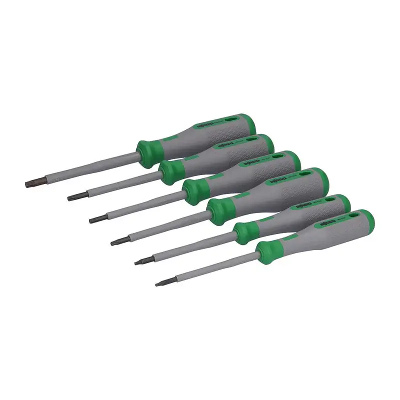 Offre Exclusive Set de 6 tournevis isolés 1000V WAGO VDE poignée bi-matière T8 – T10 – T15 – T20 – T25 – T30