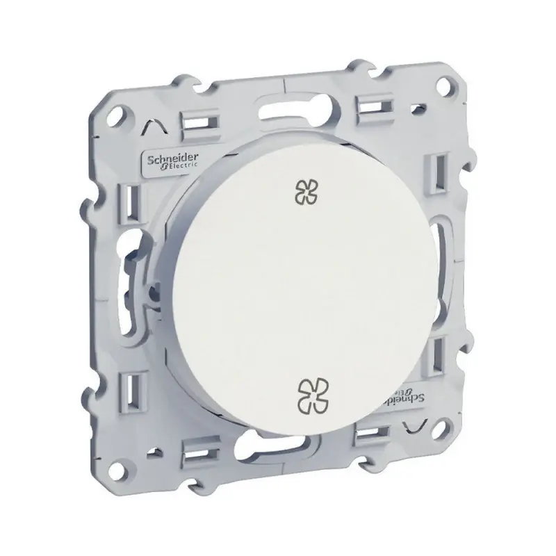 Interrupteur commande VMC – 2 vitesses – SCHNEIDER Odace – blanc Retour Gratuit