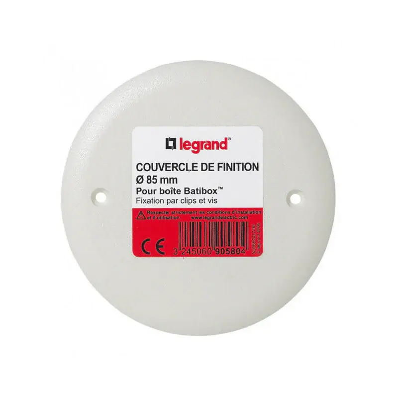 Usine Directe Couvercle pour boîte a encastrer Batibox – maçonnerie – 85 mm LEGRAND
