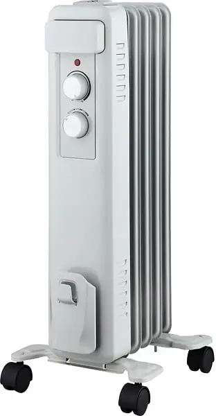 Prix Promo Radiateur bain d‘huile – Blanc et gris – 2500W