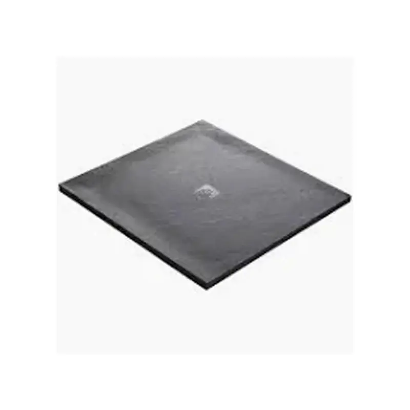 Receveur pierre naturelle rocher de mer MARMOX grille caniveau acier excentrée Nouveauté