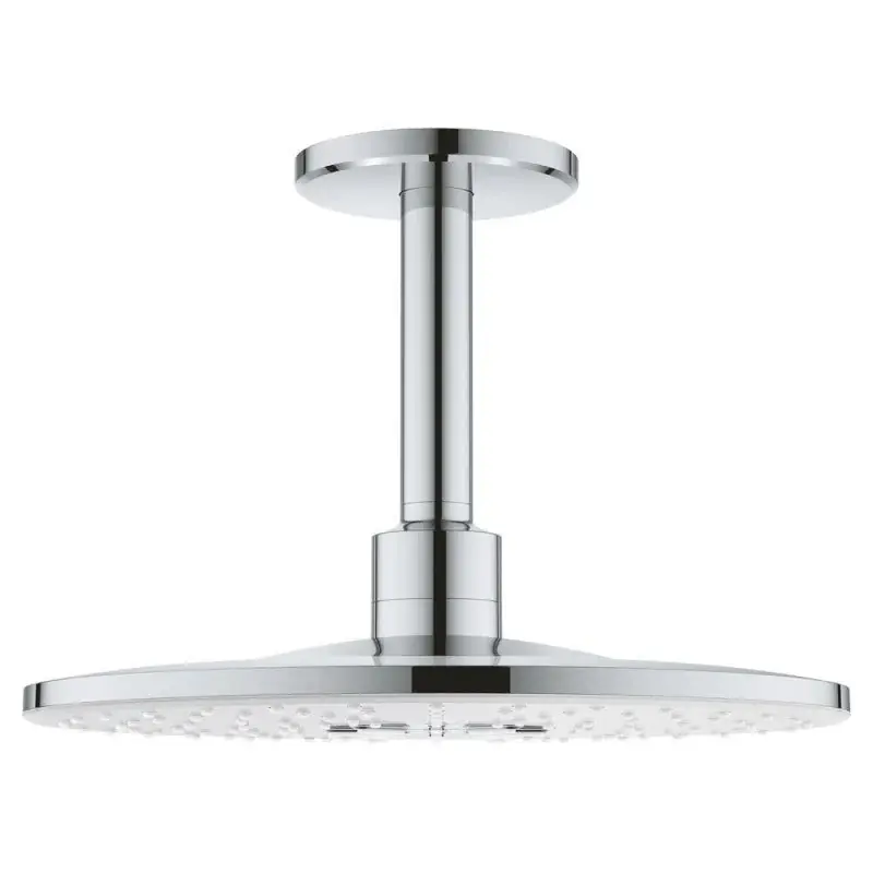 Dernier Modèle Set de douche RAINSHOWER SMARTACTIVE GROHE 26477LS0 tête Ø31 cm + bras plafonnier – 2 jets – blanc