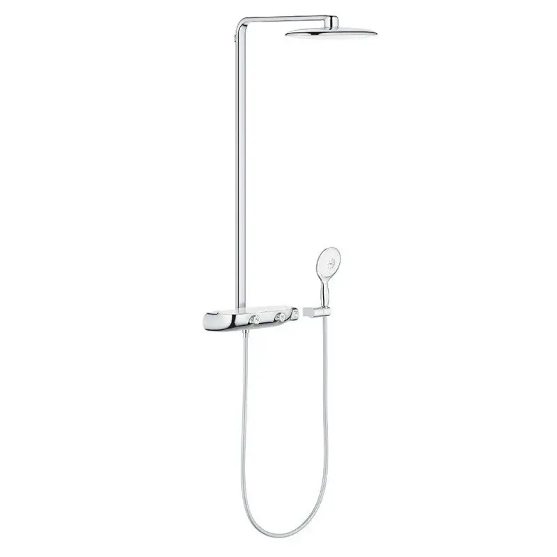 Produit De Marque Colonne de douche thermostatique RAINSHOWER SYSTEM SMARTCONTROL 360 GROHE 26361LS0 – tête Ø 22 cm + douchette 4 jets