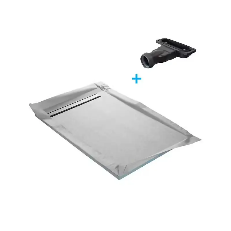 Petit Prix Receveur à carreler MARMOX mono pente et grille caniveau inox excentrée