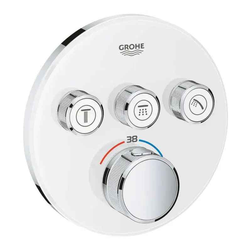 Commander Vite Thermostatique encastré GROTHERM SMARTCONTROL GROHE 29904LS0 – 3 sorties – blanc