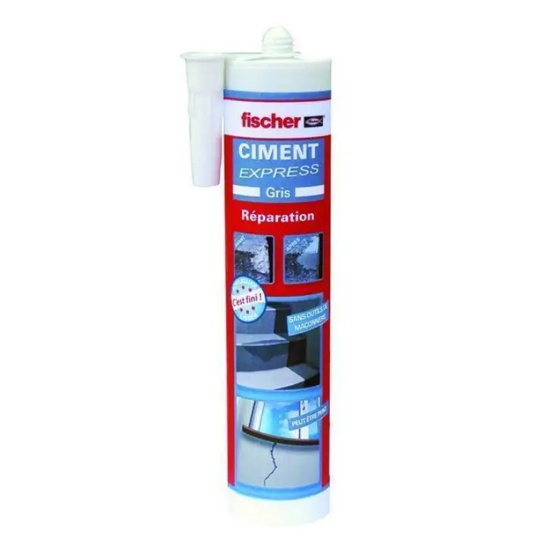 Ciment Express FISCHER prêt à l‘emploi Gris ciment 310 ml Dernière Chance
