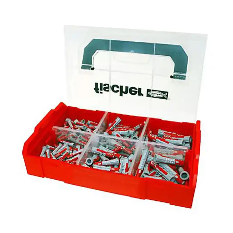 Dernier Modèle 105 chevilles DUOPOWER + 105 vis en Malette L-BOXX FISCHER 536162