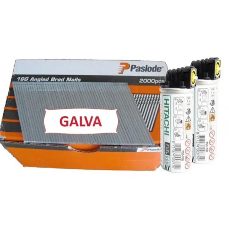 Pack de 2000 pointes PASLODE 300271 F16 galva avec gaz L.38mm Paiement Sécurisé