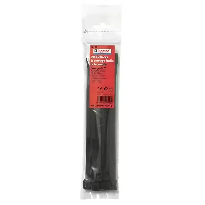 Colliers de serrage Colson intérieur/extérieur x20 largeur 7,6mm longueur 128mm noir LEGRAND 098465 Offre Limitée