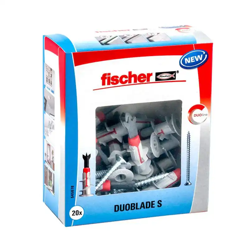 Boite de 20 chevilles bi matière DUOBLADE FISCHER 545678 44 mm avec vis 4,5 x 40 mm Meilleur Prix