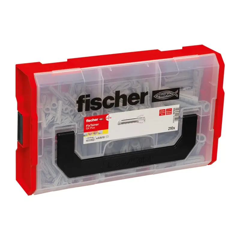 Coffret FixTainer chevilles SX Plus 6,8 / 10 FISCHER 567904 sans vis Paiement Sécurisé
