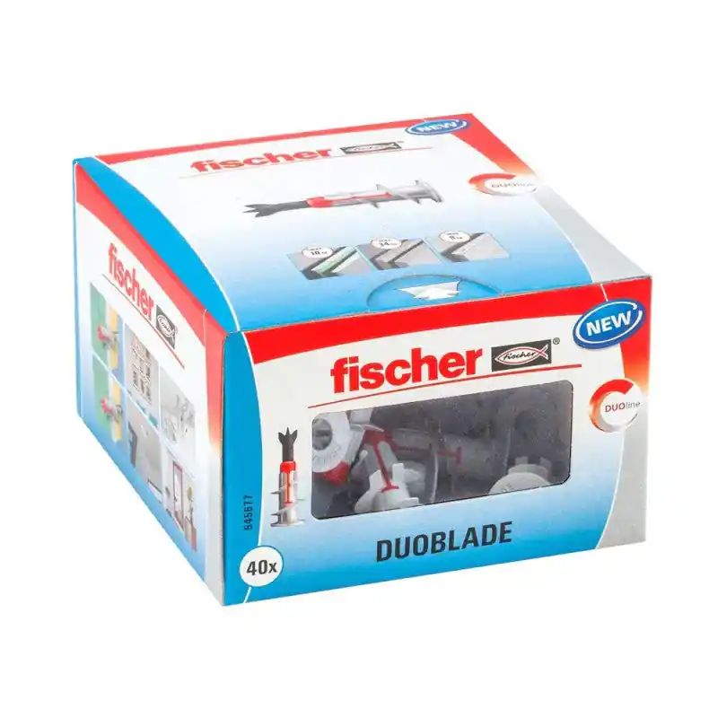 Boite de 40 chevilles bi matière DUOBLADE FISCHER 545677 44 mm Livraison Express