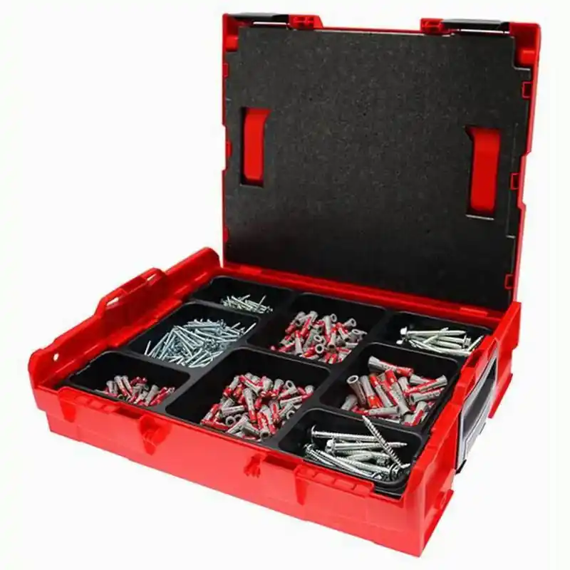Caisse à outils L-Boxx avec un assortiment de Duopower et vis FISCHER 512669 Remise