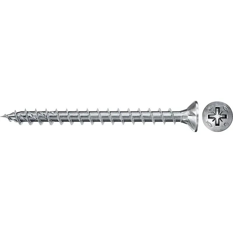 Boîte de 500 vis à bois FISCHER Power-Fast FPF II CZF – 5 x 40 mm Vente Directe