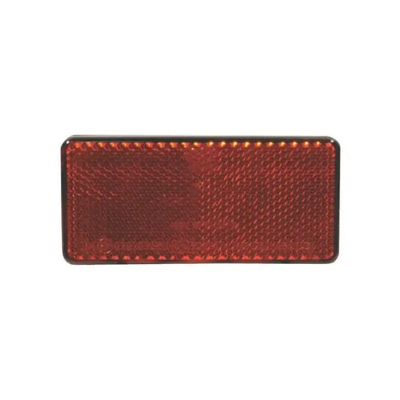 Catadioptre rectangle rouge 94x44mm autocollant HELLA 8RA003326031 Authentique