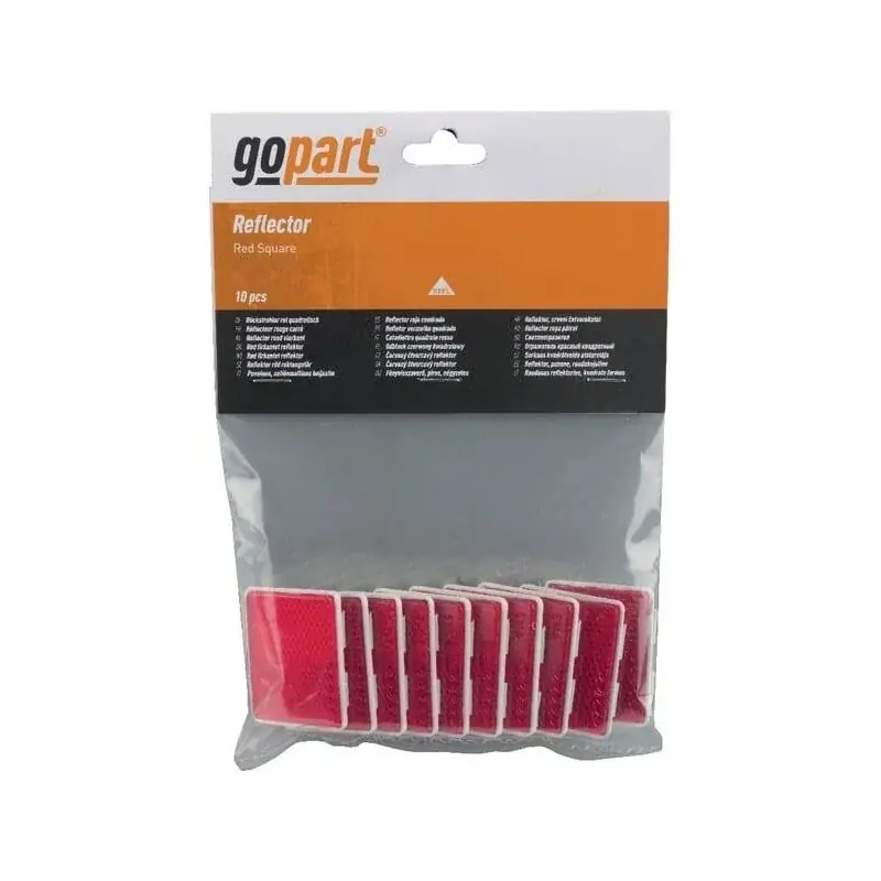 Catadioptre carré rouge 39mm GOPART LA75012 Meilleur Choix