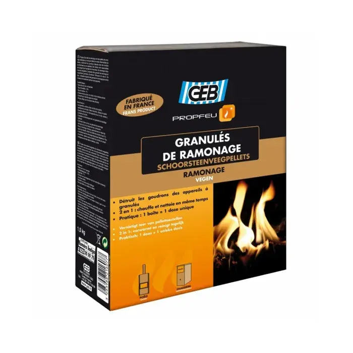 Usine Directe Propfeu granules de ramonage – GEB – 821607 – Boîte 1,5 kg