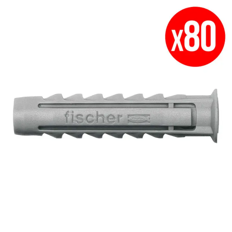 Boîte de 80 chevilles à expansion SX FISCHER 531029 Ø8 x 40 mm Super Prix
